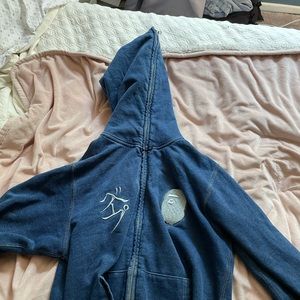 Blue bape jacket